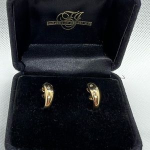 Women’s 14k Gold Genuine Diamond Earrings